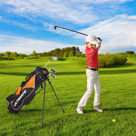 OfficeJOY orange-blue stand bag helps kids identify clubs quickly