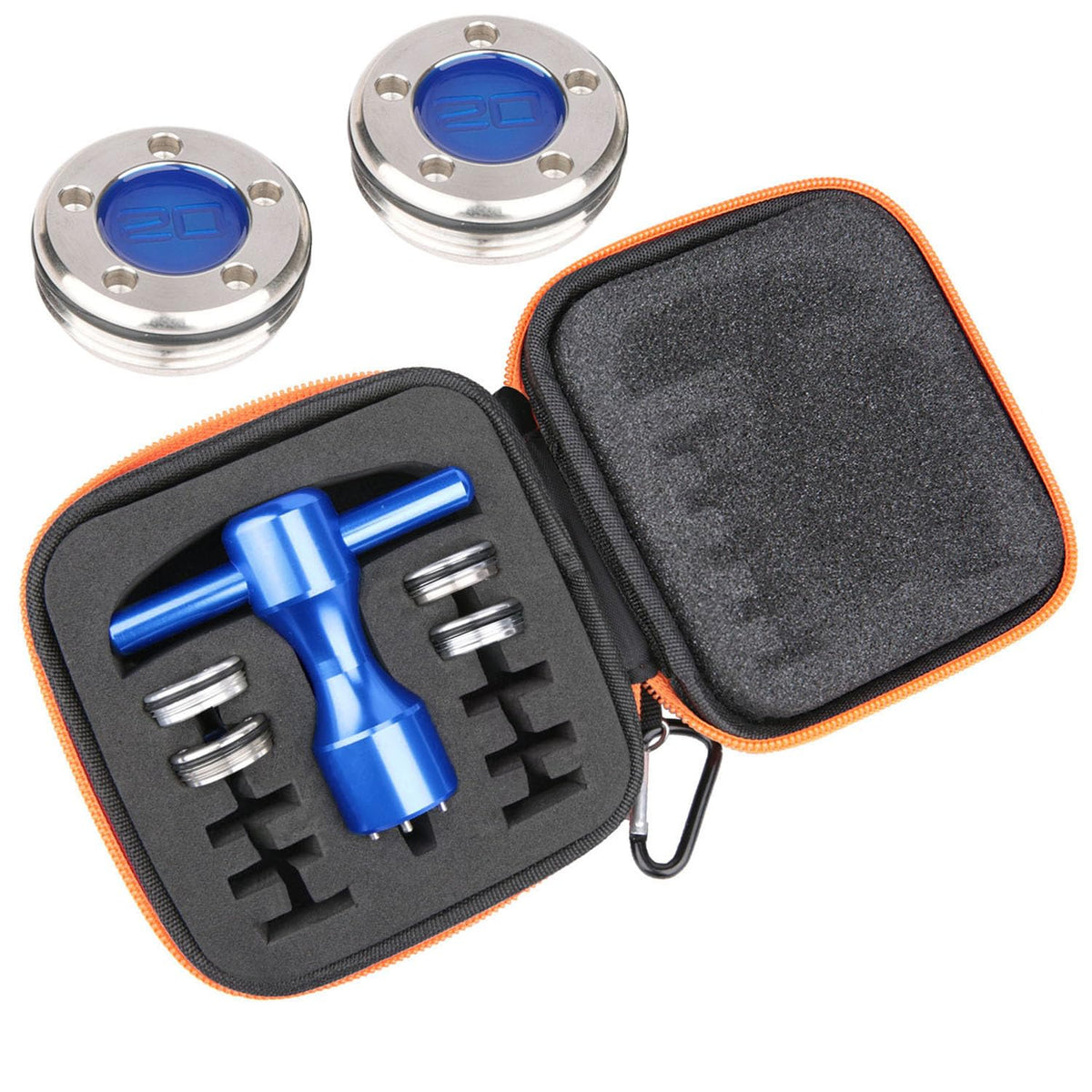 ogeclf 4pcs set blue golf weights kit for Titleist Scotty Cameron putters to customize balance for precise putts