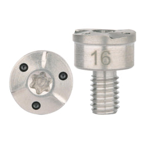 OGECLF silver 16g golf weight close-up for precise tuning on golf clubs.