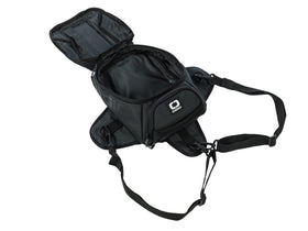 OGIO Supermini Tanker Stealth 2.0 top view highlights compact dimensions for bike mounting