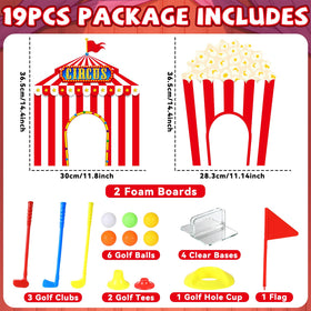 Oitnlaughter carnival mini golf clubs with left handed option for easier play