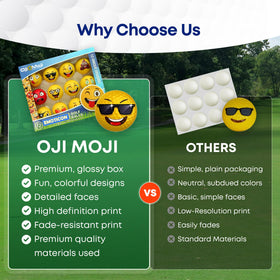 Gift pack ready Oji Moji golf balls ideal for celebrations and prizes.
