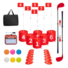 OKKLYFE 6-hole buckets in action for backyard family fun