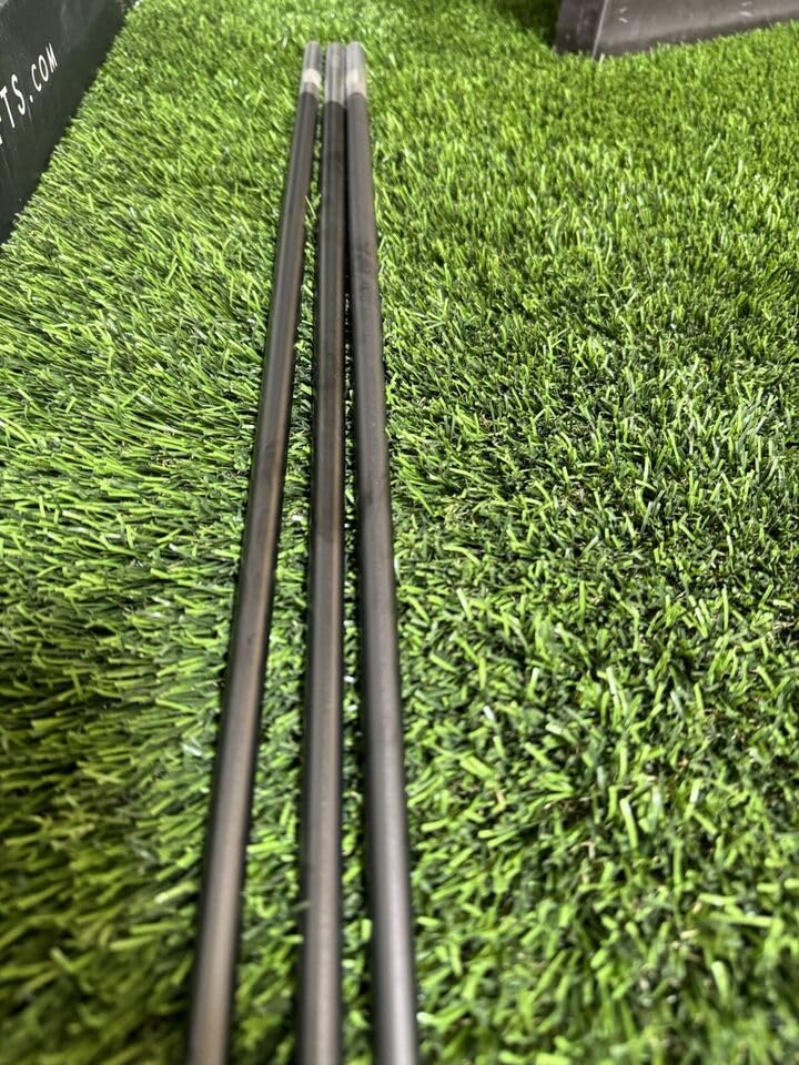 Close-up of the black PVD finish on the Old Town Golf shaft showing premium texture.