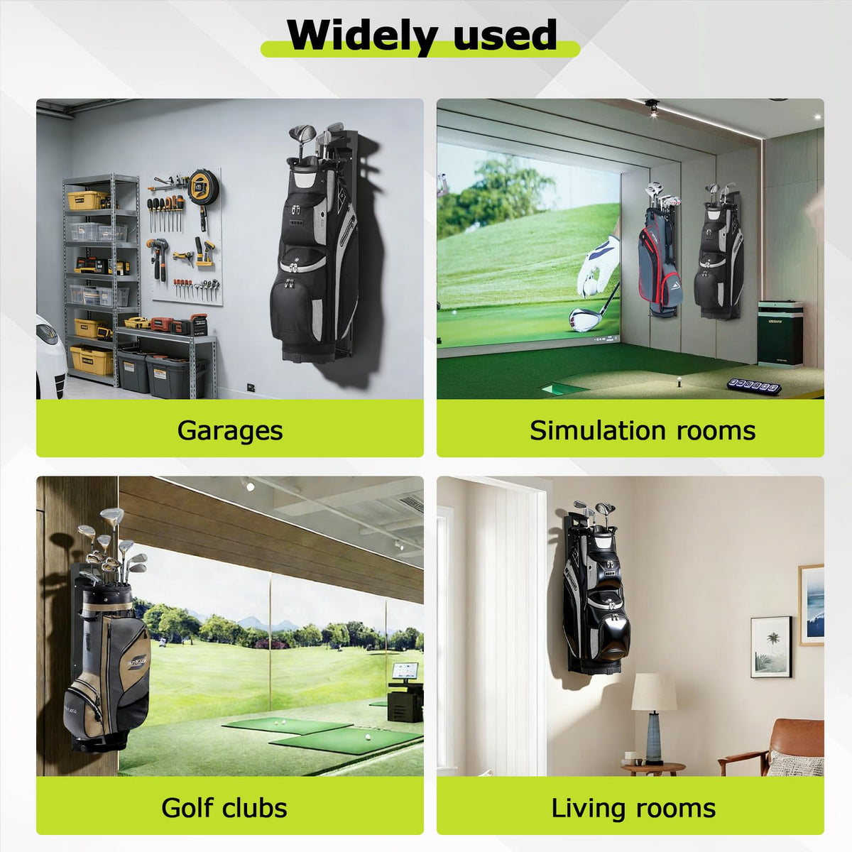 OLenyer wall-mount rack helps basement or garage workflows stay tidy and efficient.
