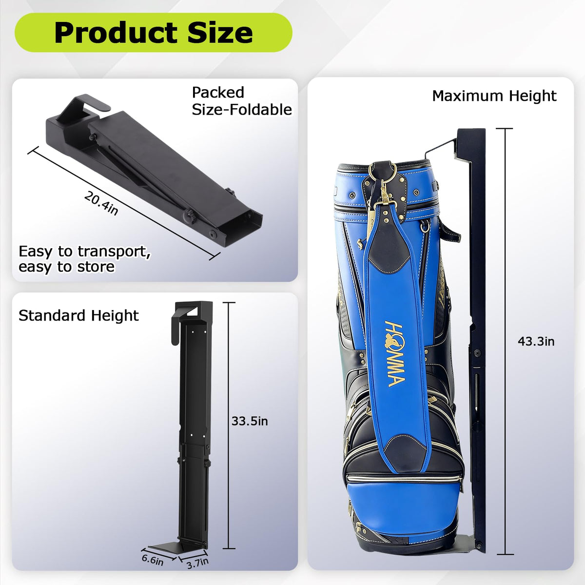 OLenyer versatile storage solution fits different bag sizes while maximizing space.