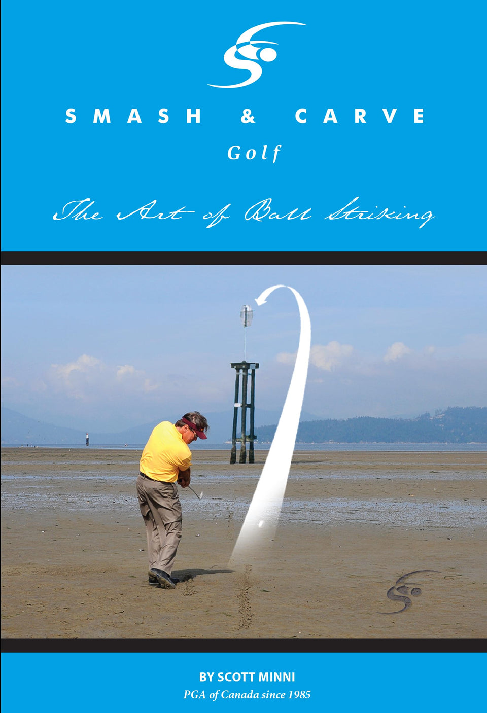 Olympia Publishers Smash and Carve Golf cover illustrating contact and direction concepts for better ball striking