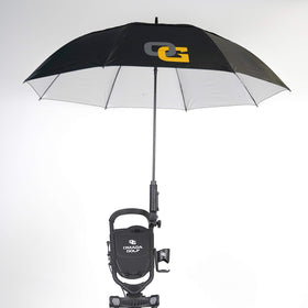 Omada Golf Push Cart Umbrella Holder easy attach makes setup quick on the course.