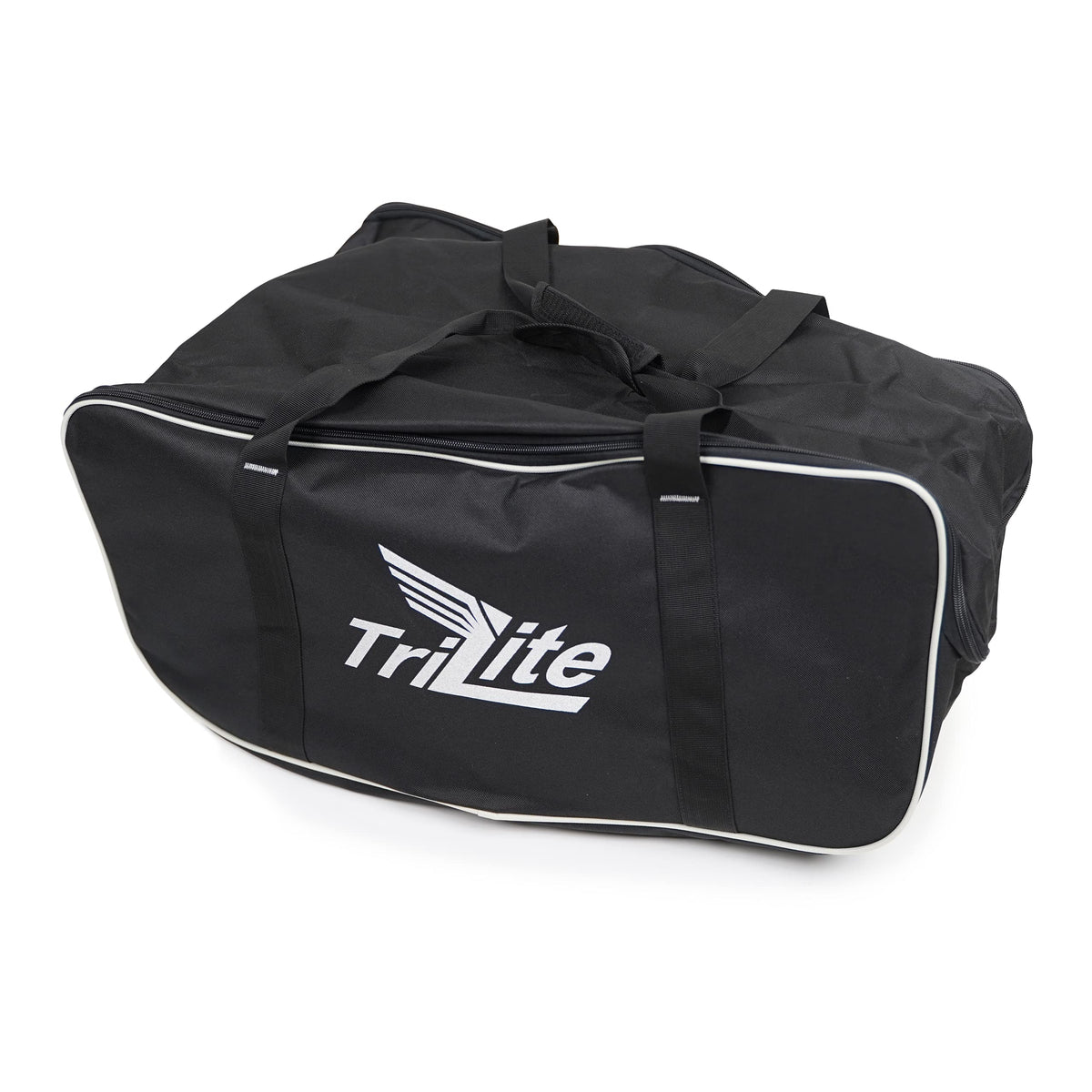 The Trilite Push Cart fits comfortably inside the OMADA GOLF Carry Bag.