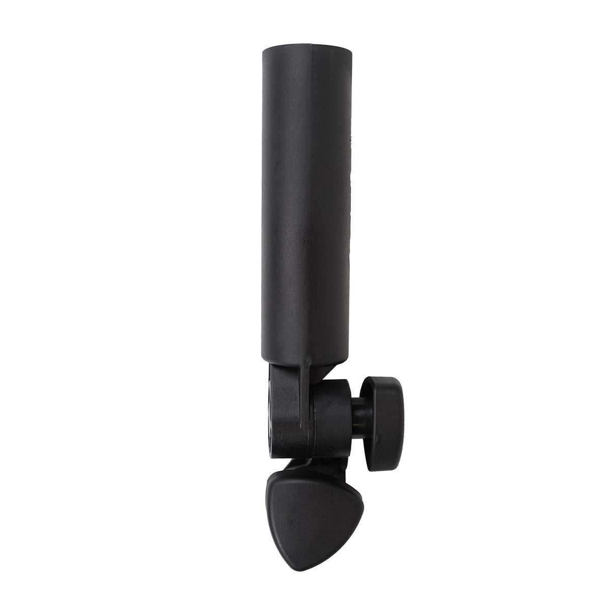 Omada Golf Trilite Push Cart Umbrella Holder attached securely for shade on the course.