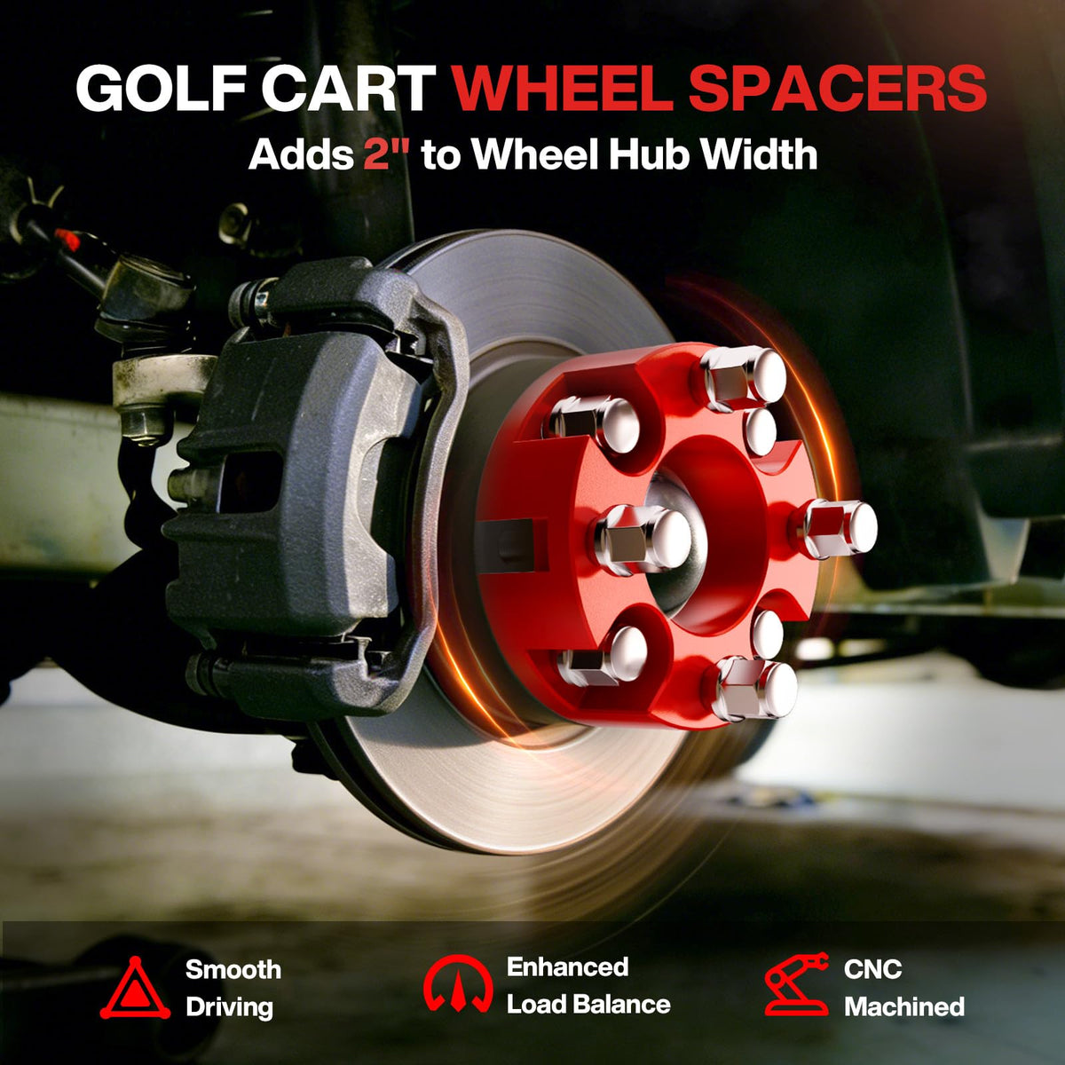 OMEIPMEO 4x4 spacers with lug nuts enable secure installation