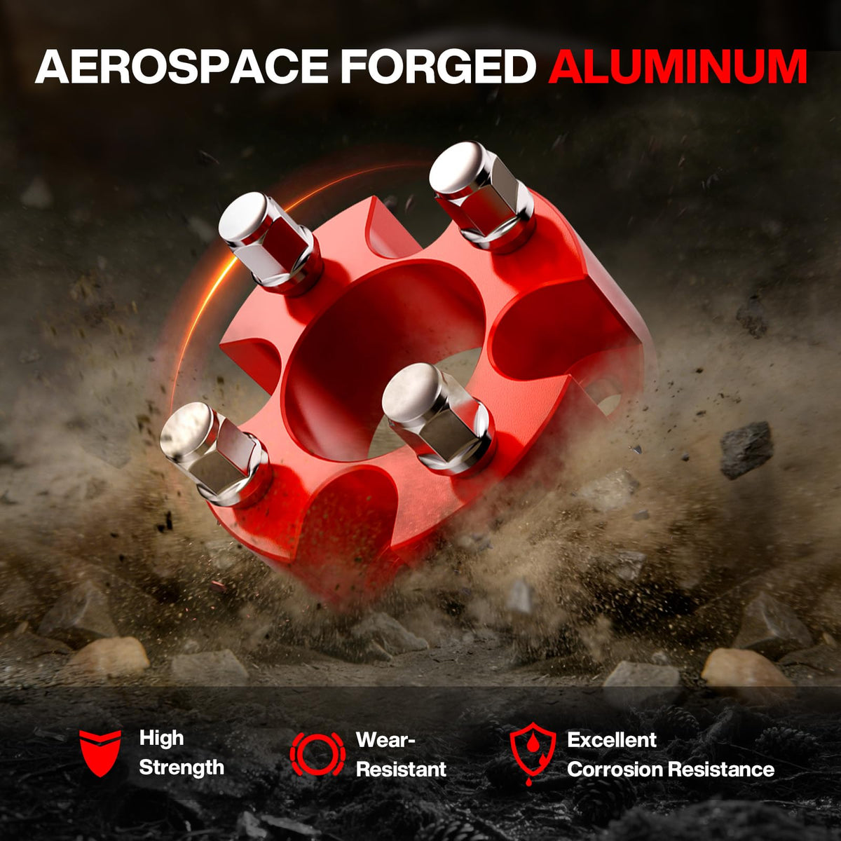 OMEIPMEO 6061-T6 aluminum spacer close-up shows durable construction
