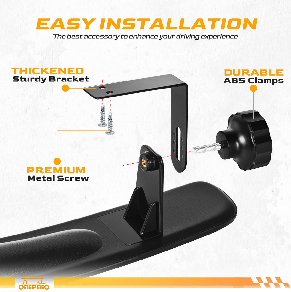 OMEIPMEO clear, undistorted reflection reduces blind spots during rides.