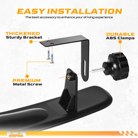 OMEIPMEO clear, undistorted reflection reduces blind spots during rides.