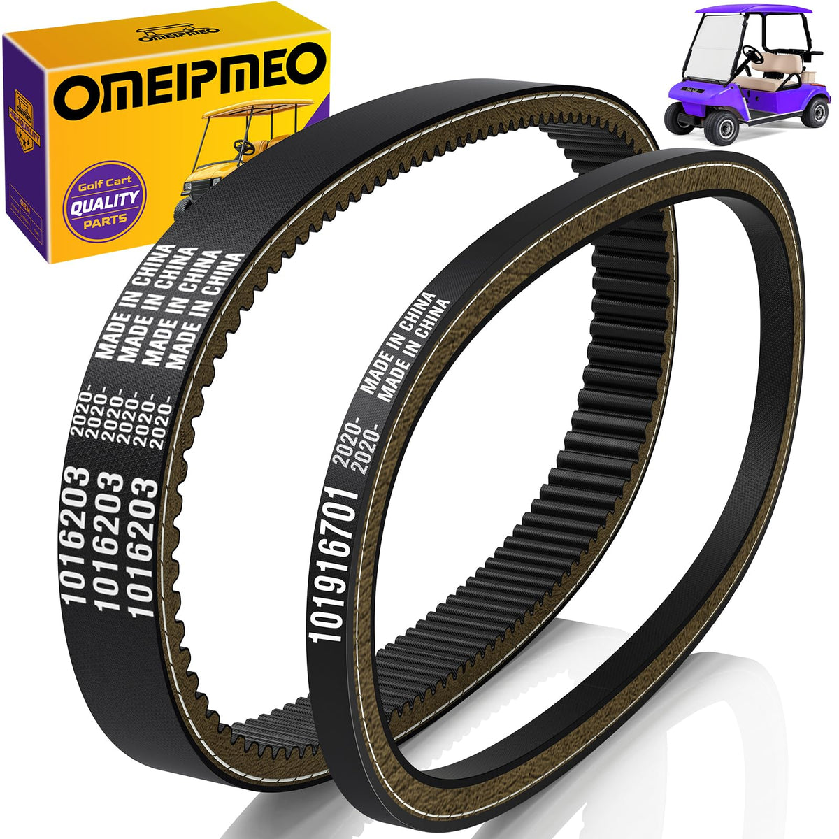 OMEIPMEO Club Car DS drive belt improves reliability and smooth acceleration.