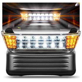 OMEIPMEO headlight with bumper for Club Car Precedent, enhanced night visibility