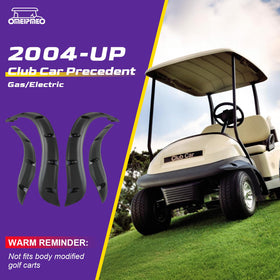 OMEIPMEO Club Car Precedent rear-left fender flare guards against debris and splashes.