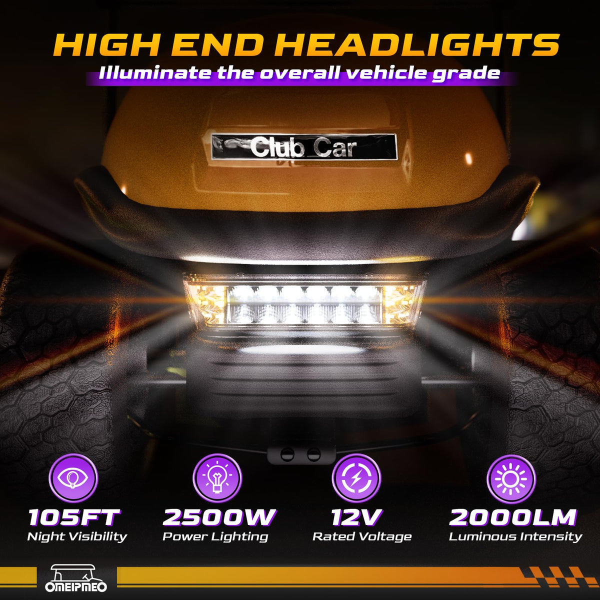 OMEIPMEO taillights for Club Car Precedent provide clear rear signaling