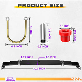 OMEIPMEO club car precedent visible springs highlight robust construction