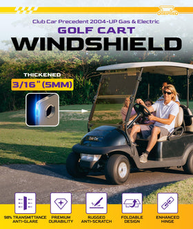 OMEIPMEO Club Car Precedent windshield heavy duty hinges resist impact during rough rides
