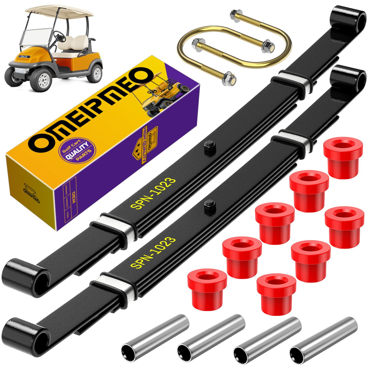 OMEIPMEO rear 4-leaf springs improve stability for Club Car Precedent driving