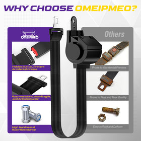 OMEIPMEO DOT-certified seat belt offers high safety assurance on turns and uneven roads