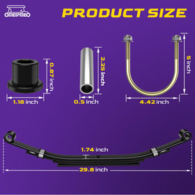 OMEIPMEO steel plate springs deliver consistent support across loads and road conditions.
