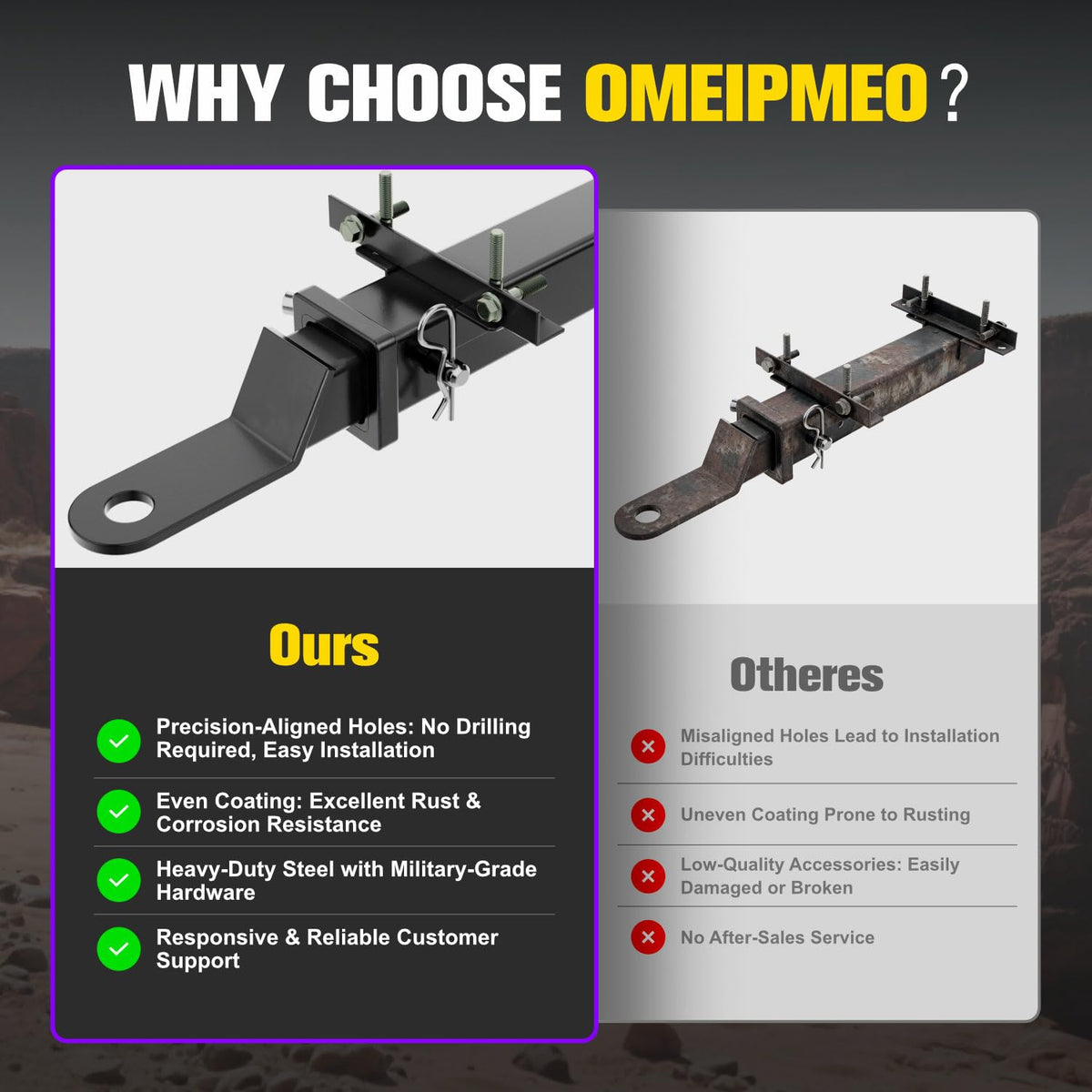 Drill-free installation with precise hole alignment
