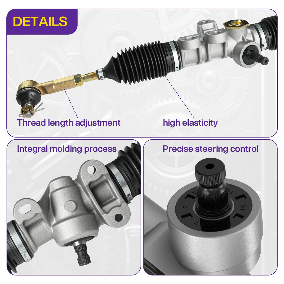 Easy installation overview for the EZGO RXV steering gear box.