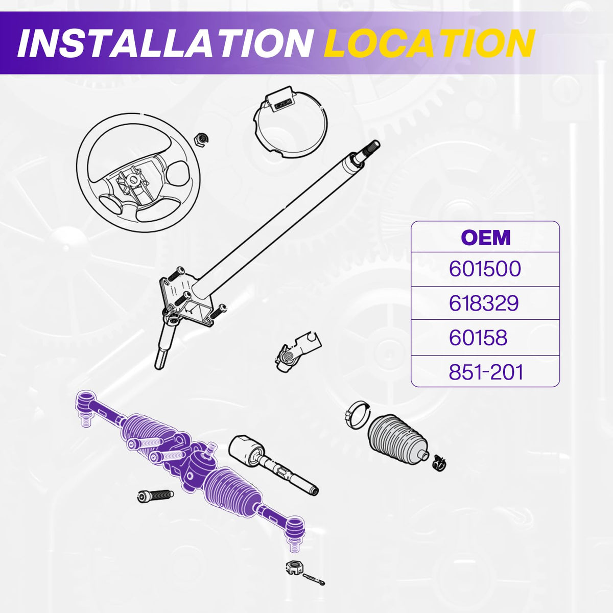 Long-lasting performance across varied terrains with OMEIPMEO steering box.