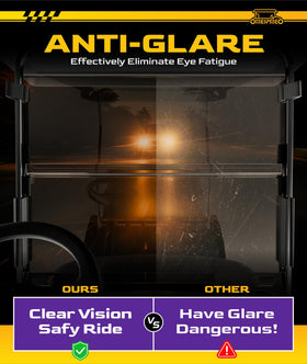 OMEIPMEO EZGO RXV windshield installs without drilling for quick setup