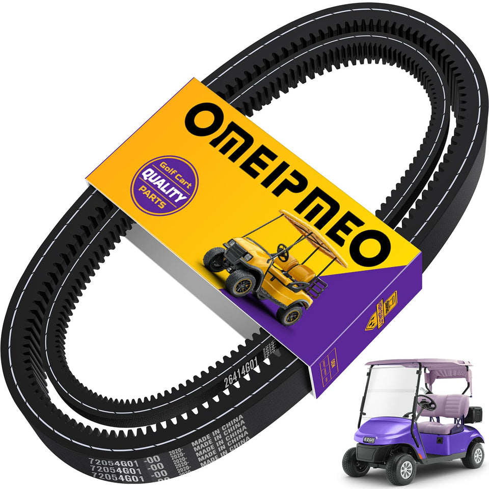 OMEIPMEO EZGO TXT drive belt in action for smoother golf cart performance.