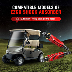 OMEIPMEO EZGO rear shock assembly improves ride comfort on bumpy roads