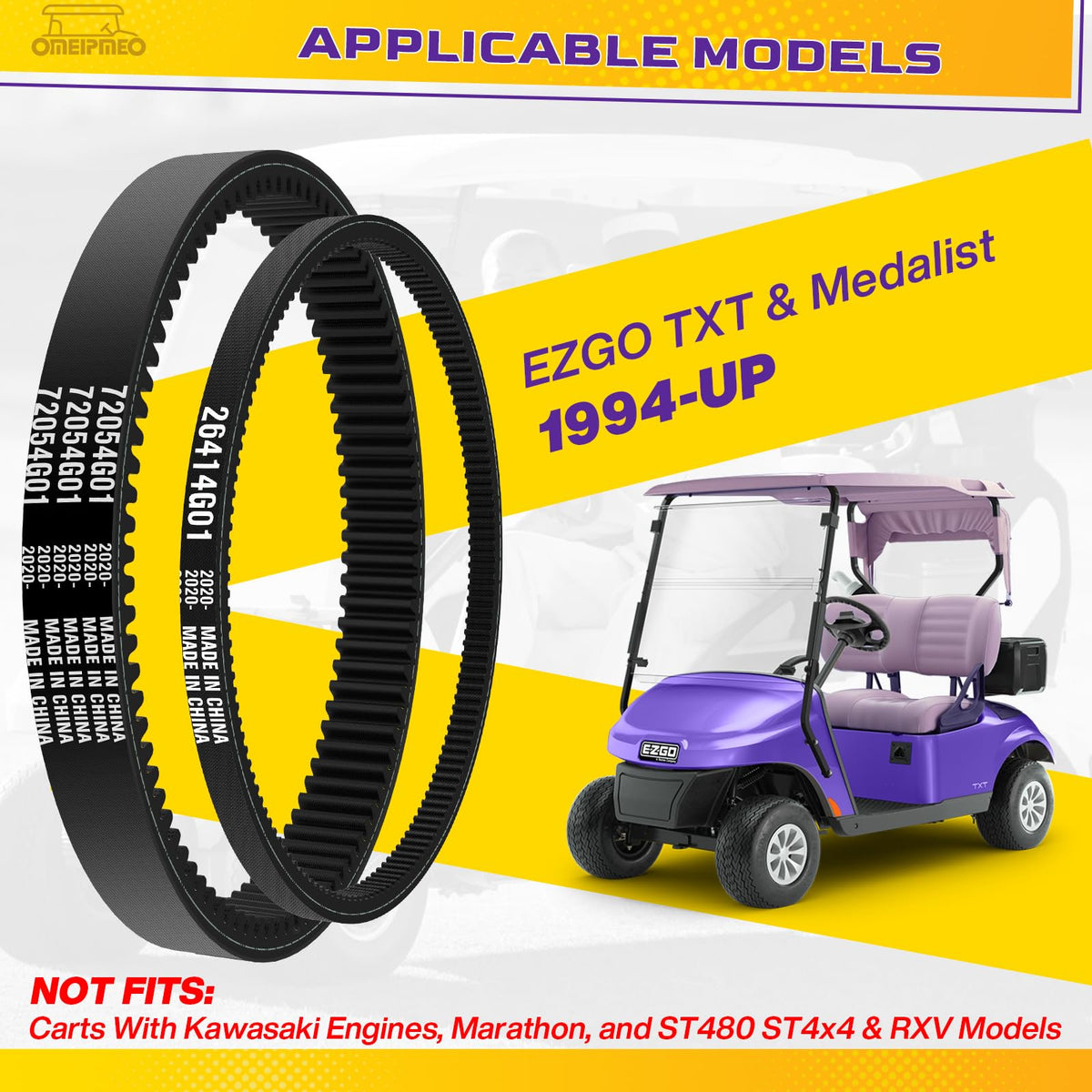 OMEIPMEO EZGO TXT starter belt ready for reliable engine start.
