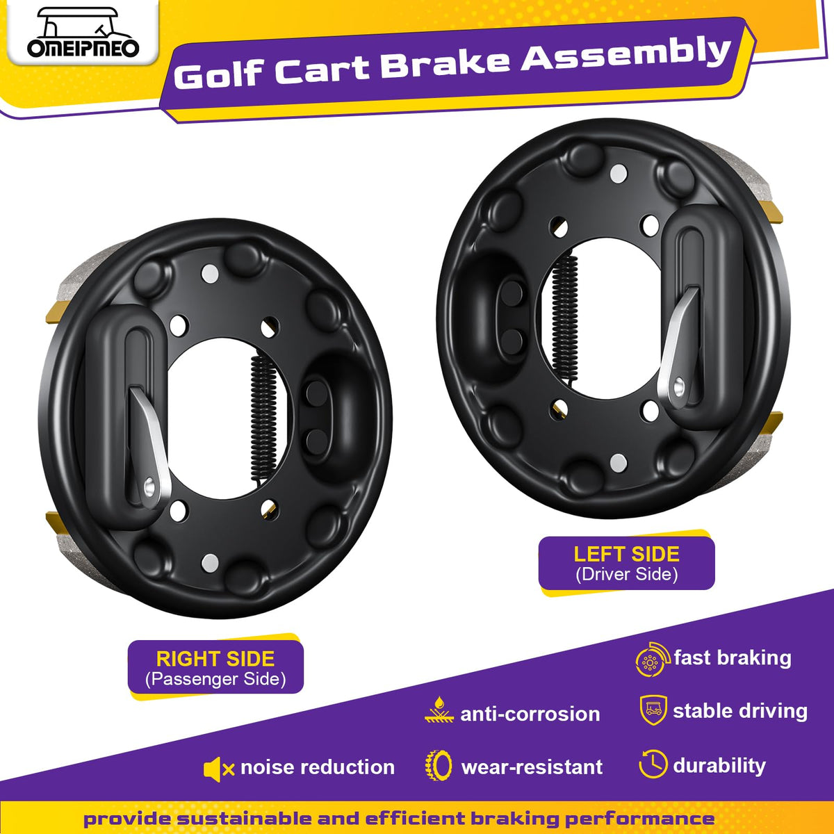 OMEIPMEO EZGO TXT passenger side brake assembly ready for installation
