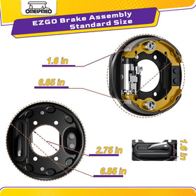 OMEIPMEO brake assembly demonstrating heat dissipation feature