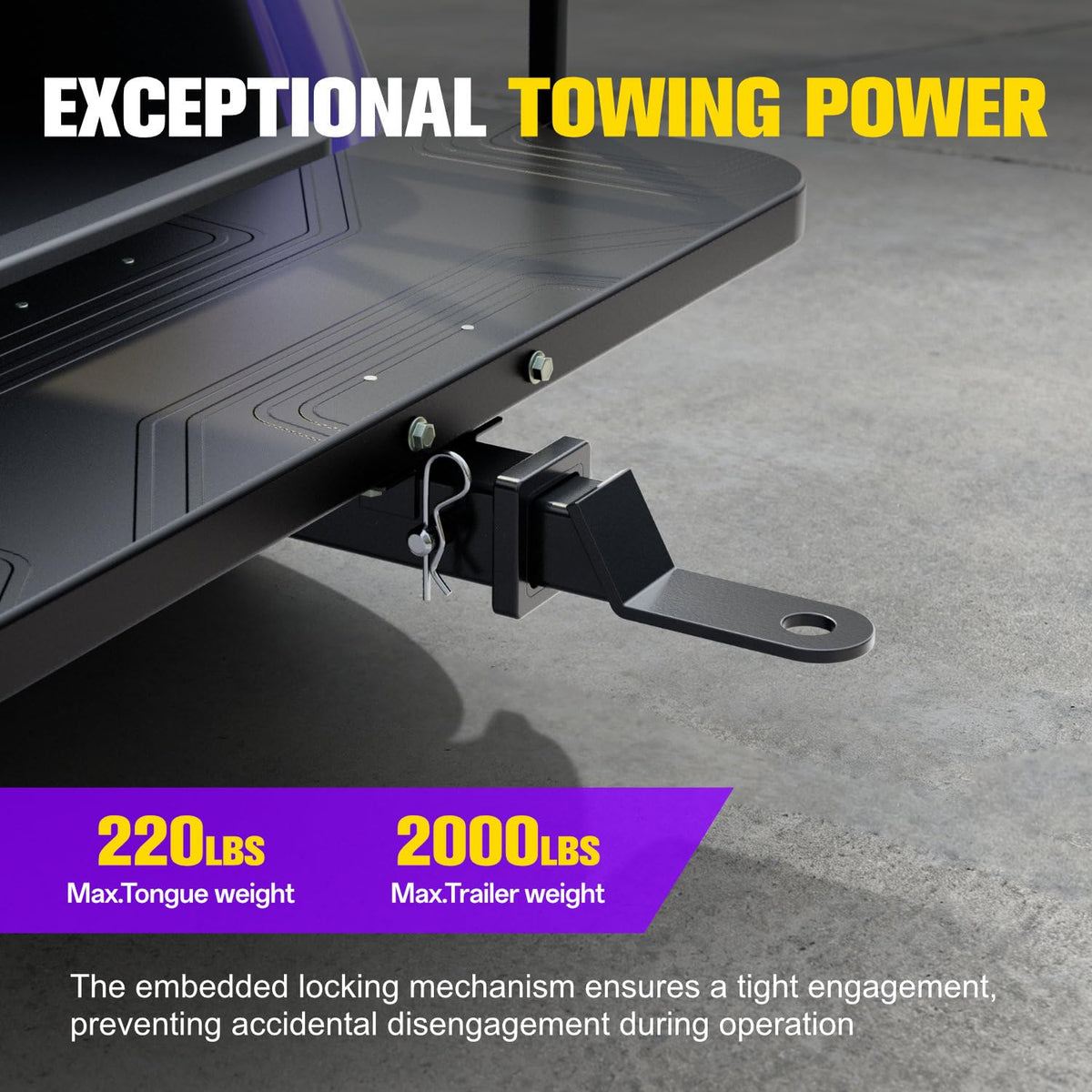 Heavy-duty steel construction supports high load capacity