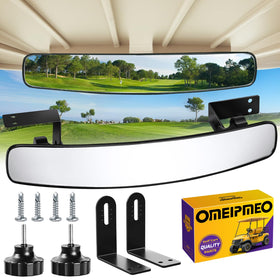 OMEIPMEO golf cart rear view mirror for safer driving with wide rear perspective.