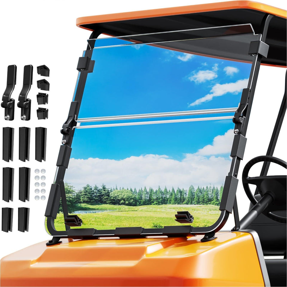 OMEIPMEO golf cart windshield front view for Club Car DS with clear visibility