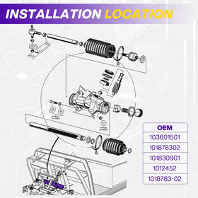 OMEIPMEO high quality steering rack improves control on varied terrain.