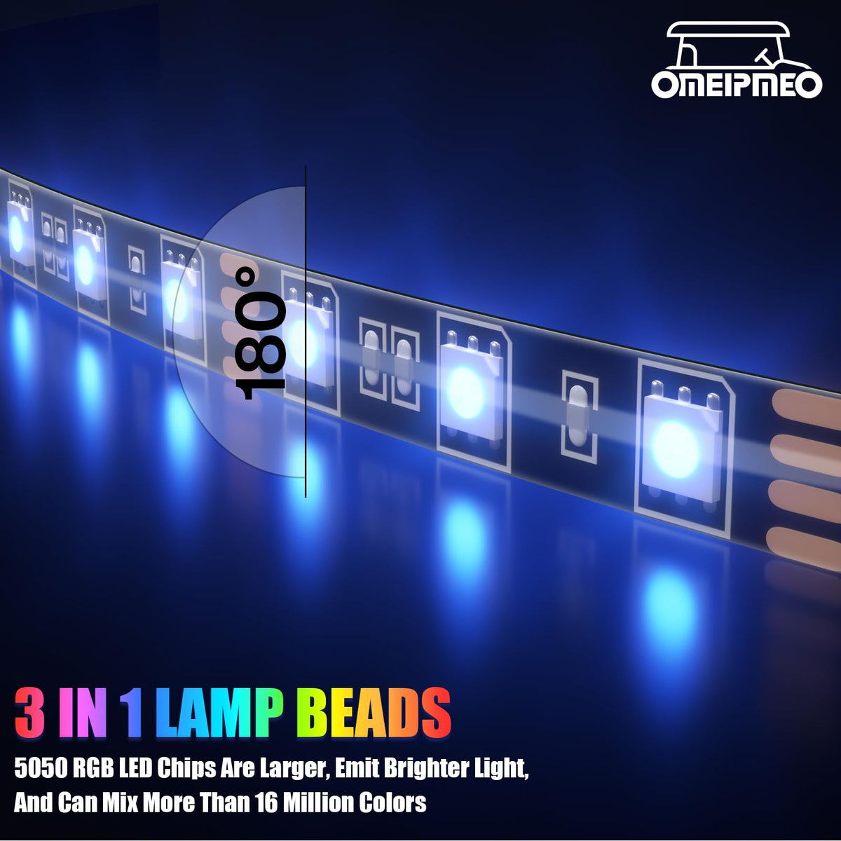 OMEIPMEO ip68 waterproof underbody lights protect against rain and mud.