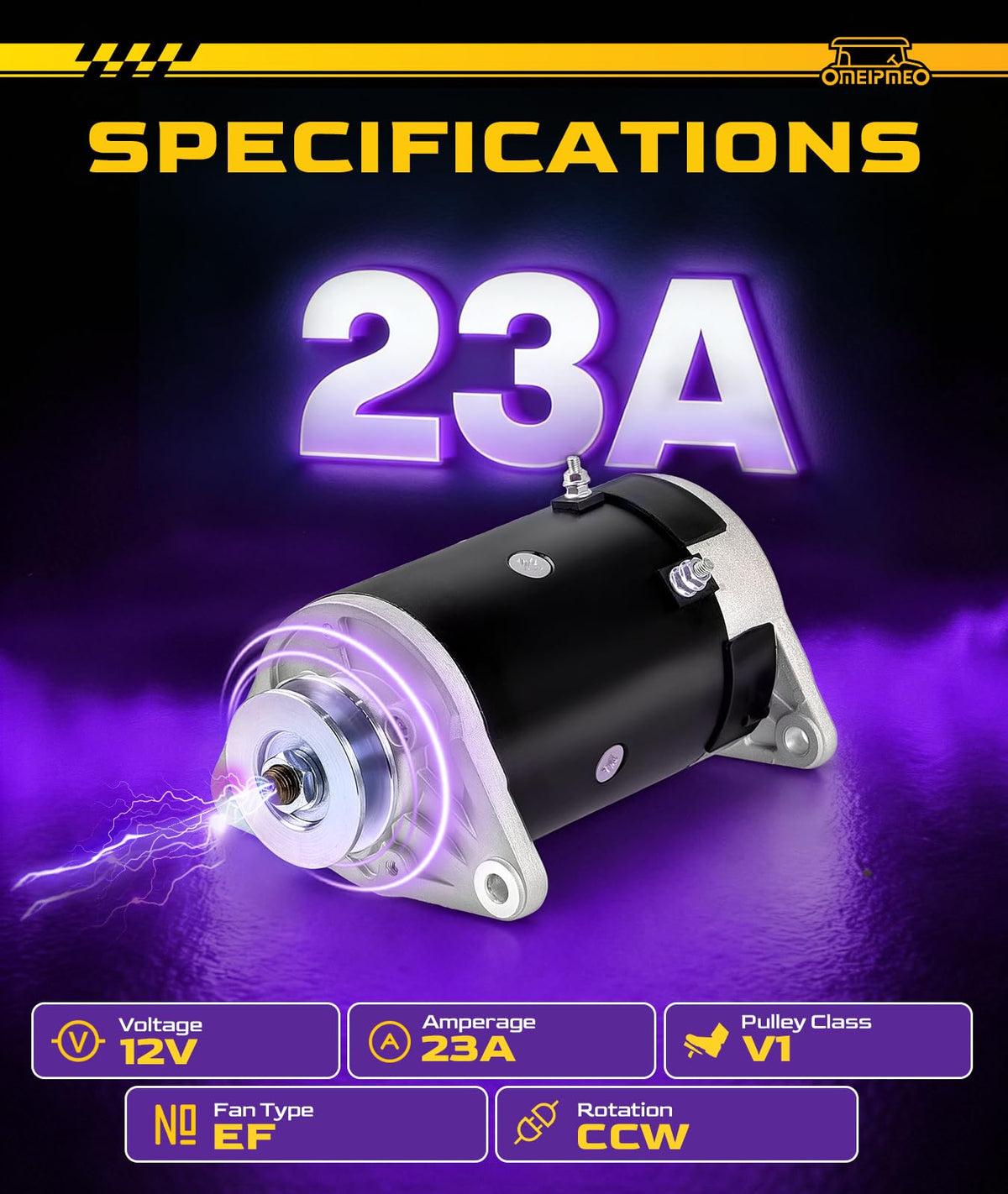 OMEIPMEO Precedent 2004-2008 starter generator image emphasizes durable design.
