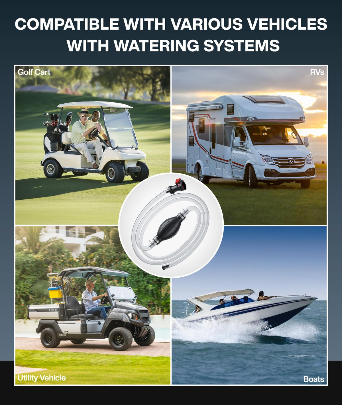 OMEIPMEO compatible with RVs and boats for versatile filling