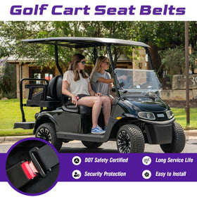 OMEIPMEO universal front and rear seat belt for Club Car EZGO Yamaha, secure passenger restraint