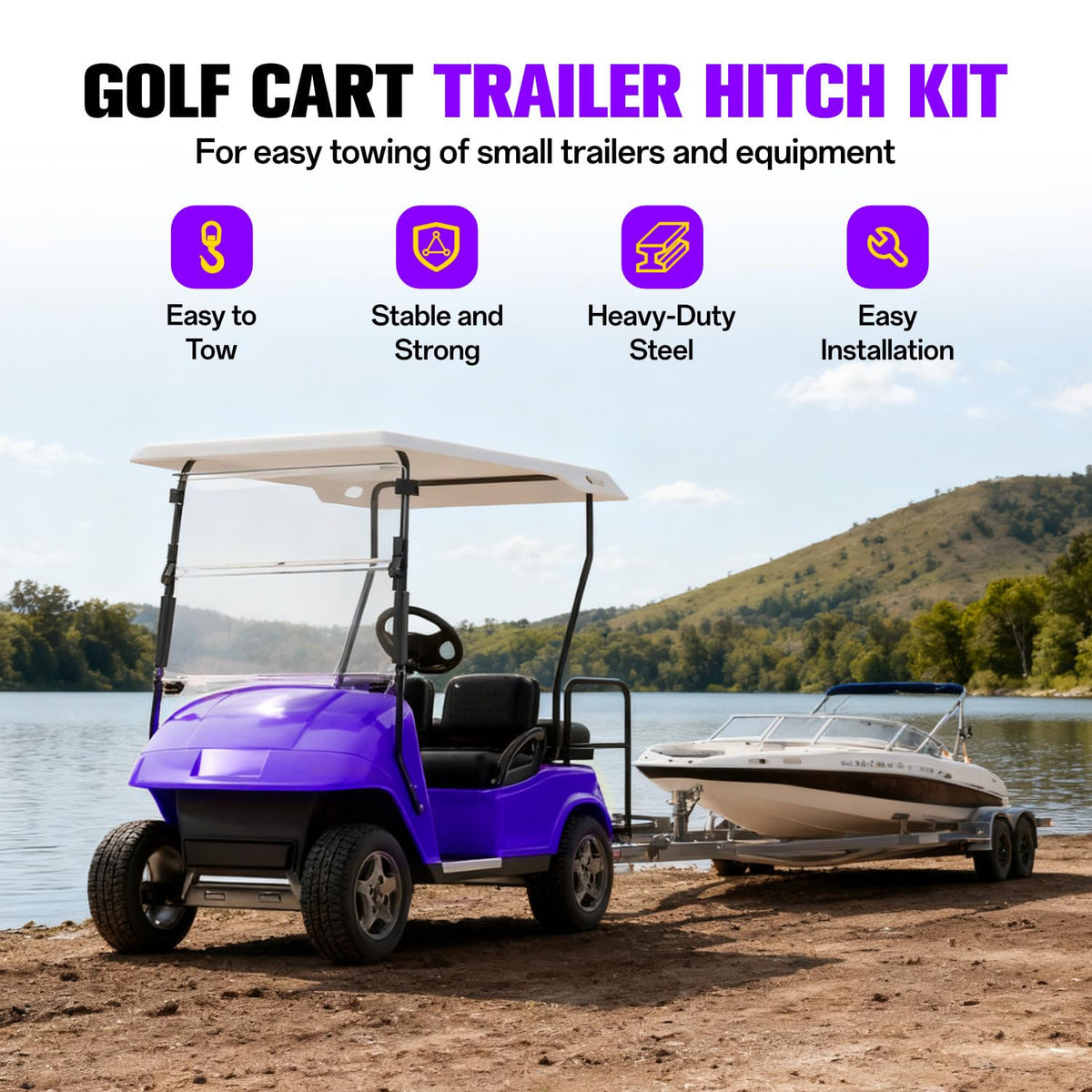 Universal compatibility for Club Car, EZGO, Yamaha carts