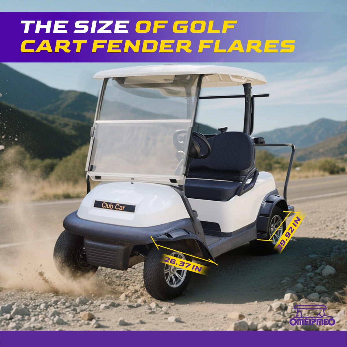 OMEIPMEO UV-resistant ABS material stands up to sun and humidity.