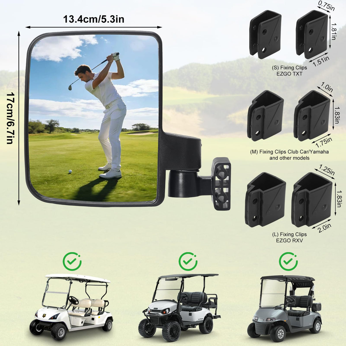 Omgro glass lens with ABS body delivers clear, durable visibility.