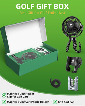 Omnqira magnetic golf cart phone holder secures device for easy swing videos.