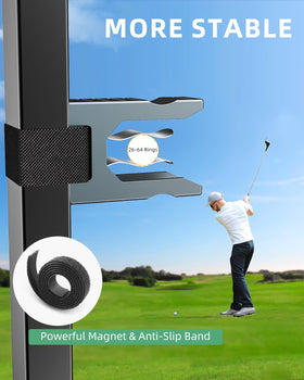 Omnqira velcro anti-slip band keeps clip secure on varied surfaces.