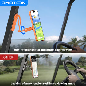 Extendable 5.6 inch arm of OMOTON CV08 reducing neck strain